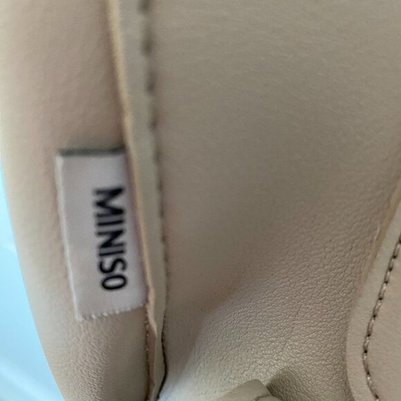 NWOT Vegan Leather Backpack Purse- Gray - Picture 3 of 4